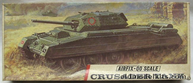 Airfix 1/76 British Crusader Tank - Type Three Logo Issue, A210V plastic model kit